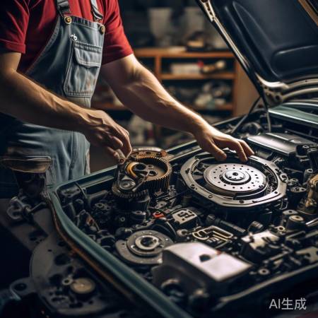 离合器损坏严重,需专业检修或换