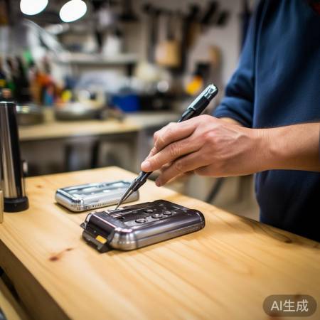 准备螺丝刀与新电池,确保型号相