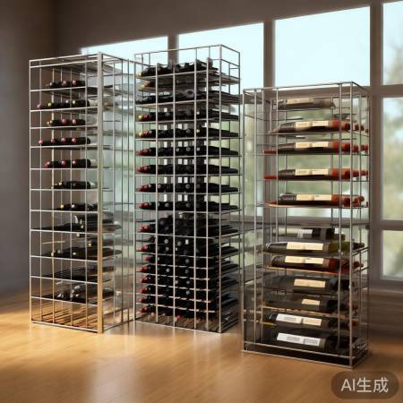 红酒柜架多样，选材风格宜家