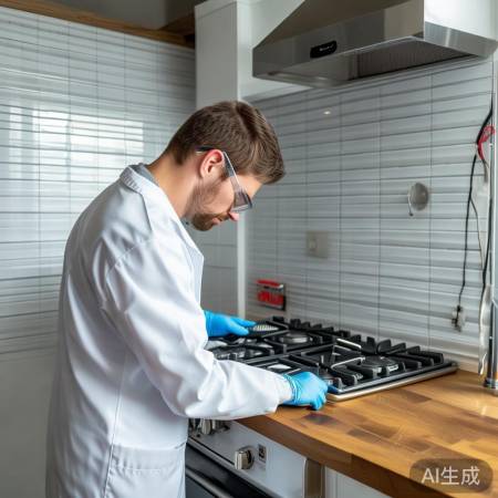 确保断电安全拆装燃气灶