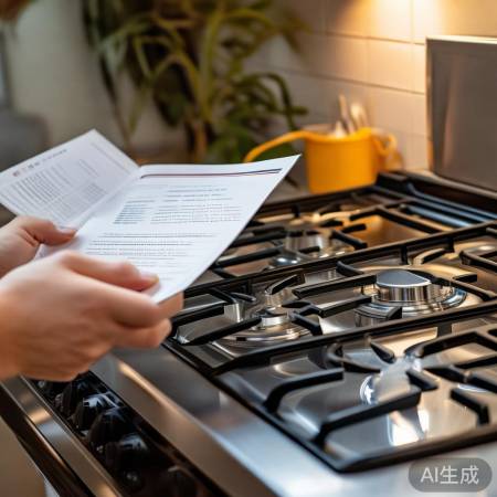 燃气灶气源切换，详阅说明书，确