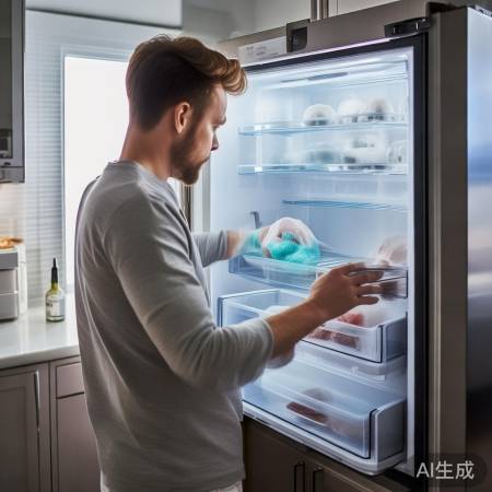 清洁冰箱，去除异味，消灭细菌
