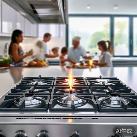 健康厨房，华帝灶具，环保便捷。