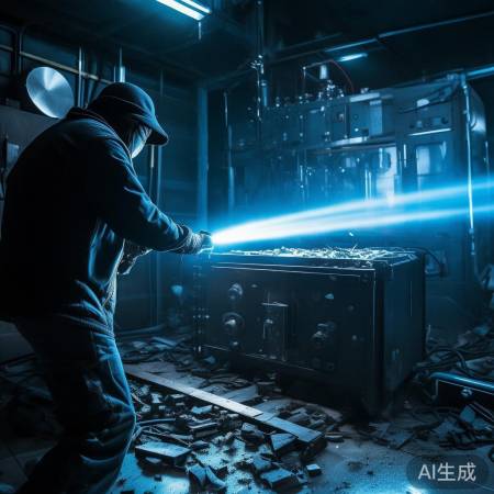 “盗贼用激光切割技术盗保险柜,