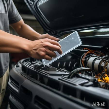 用塑料卡片轻轻撬开检修口