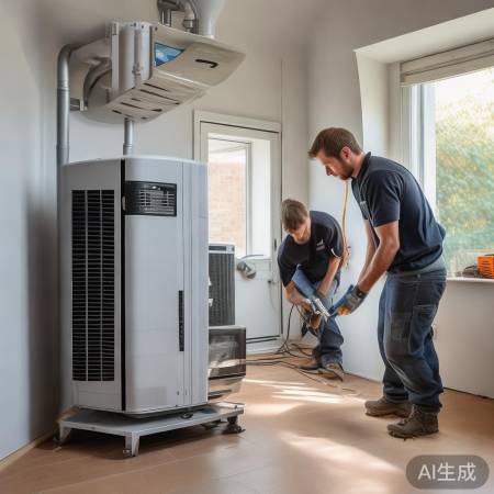 “松下空气能安装需周全,空间有