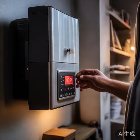 检查壁挂炉温控器，防止雪花状态