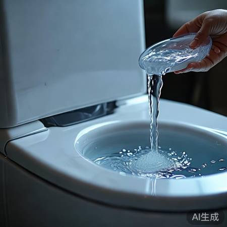 智能马桶断电后，水量少，手动倒