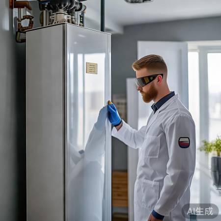 核实壁挂炉铭牌参数，确保信息准