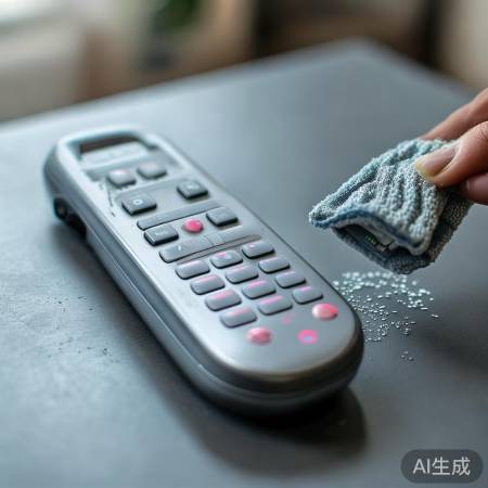 空调遥控保养：轻擦按键，定期换
