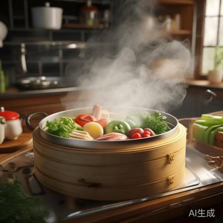 “蒸菜，控温100度，原汁原味