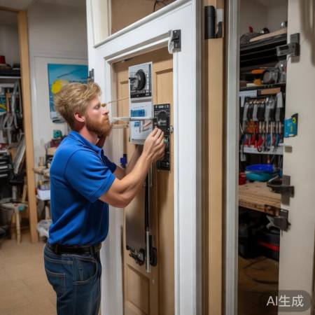 防盗门展架稳固安装,安全升级!