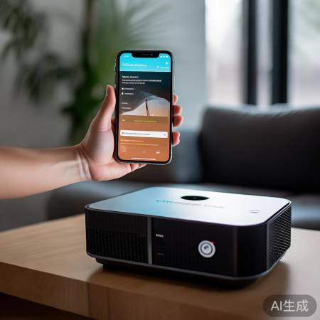 手机投影连接，无线/接口皆可。