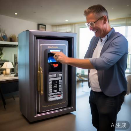 虎牌新保险柜,指纹解锁,便捷安