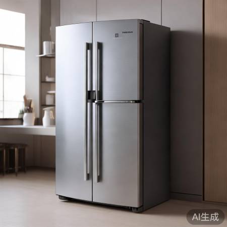 三星RS60冰箱,现代金属拉丝