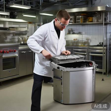 拆卸油烟机外套，保持整洁。