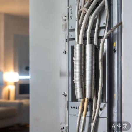 空调电源线破损老化危险,及时更