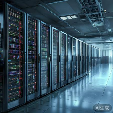 数据中心:电脑仓库,稳态运行。