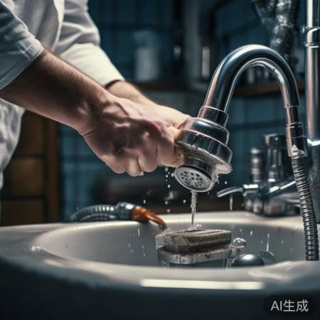 拆卸喷头，拧下或螺丝拆卸。