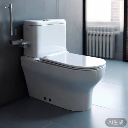 智能马桶冲水键巧设计,隐藏或显