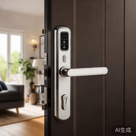 智能指纹锁,科技守护家门。