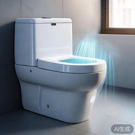 智能马桶清洁高效,防菌更卫生。