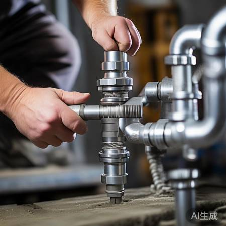 三通连接，拧紧水管防漏