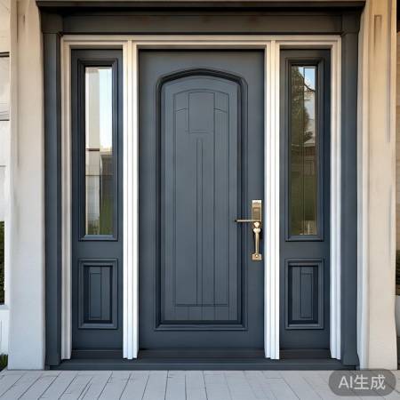 双色防盗门，时尚稳重，心情舒畅