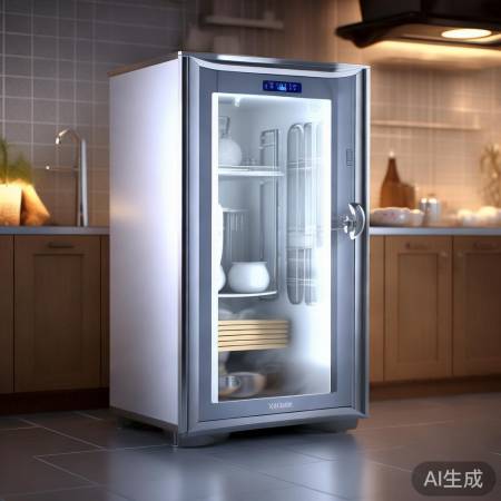 小熊消毒柜，自动断电，安全便捷