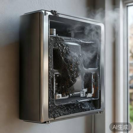 壁挂炉风压高,积碳多需清理。