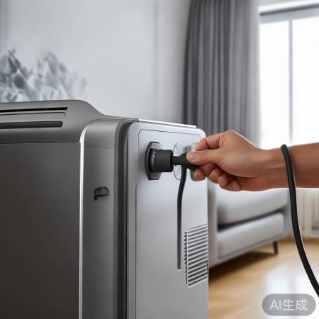 空调插电源,检查插座牢固