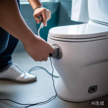 智能马桶电源线连接检查