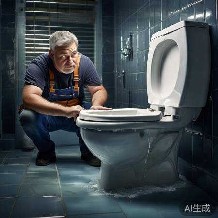 马桶冲水故障：阀球磨损冲水不停