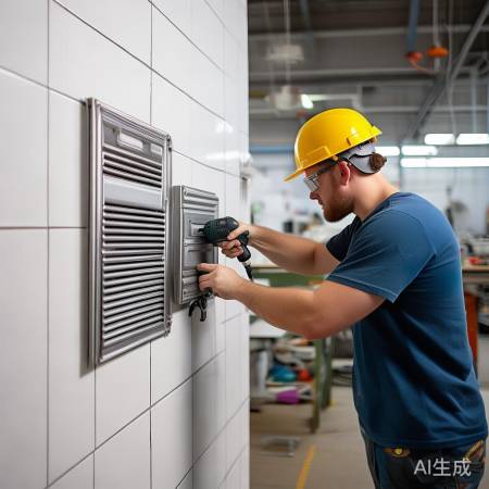 出风口固定:型号尺寸定方式,稳