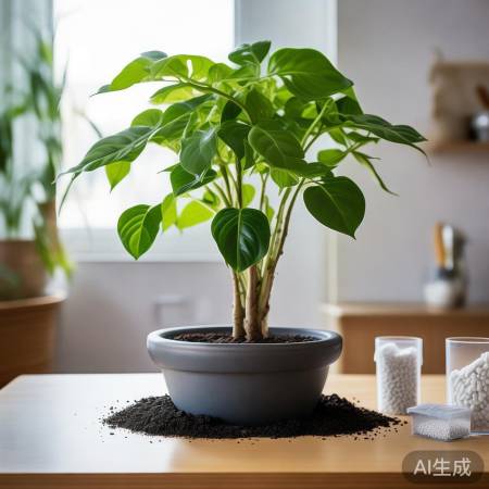 “木炭、干燥剂助钱串子花保鲜”