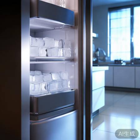 东芝冰箱485制冰强大,冰块规