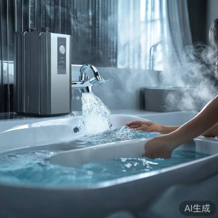 海尔空气能洗澡机,高效节能,清