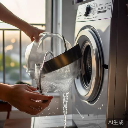 试运行成功,阳台洗衣机完工!