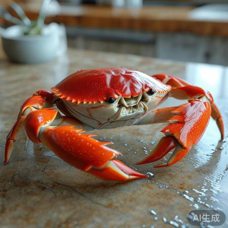螃蟹新鲜度:眼亮爪硬鳃鲜红