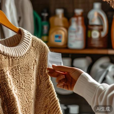 “羊毛丝绸衣物,洗涤前读标签”