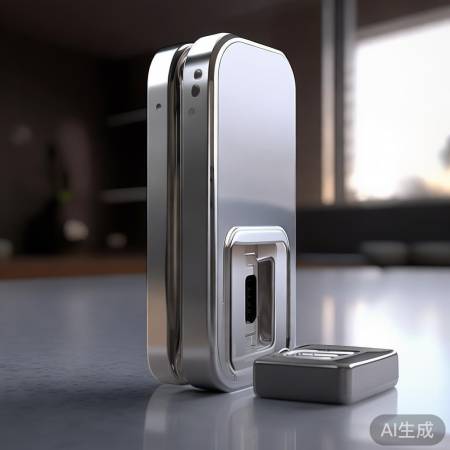 米锁充电接口在侧背,随附器线充