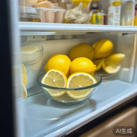柠檬去味消毒,冰箱角落小助手。