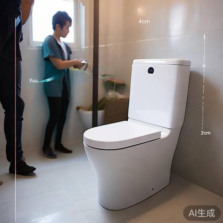 测卫生间尺寸，选马桶尺寸。