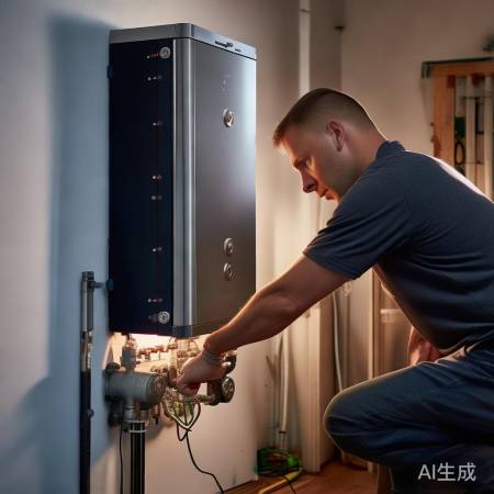 壁挂炉安装：固定、接管道、电源