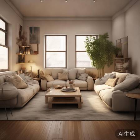 家具摆放宽敞,通风降温。