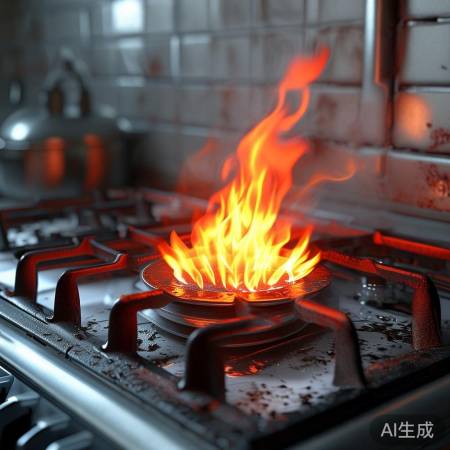 燃气压力不稳，管道堵塞，设计不