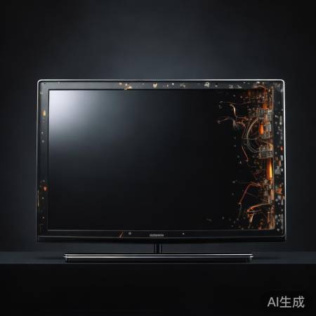 电视内部故障,元件损坏。