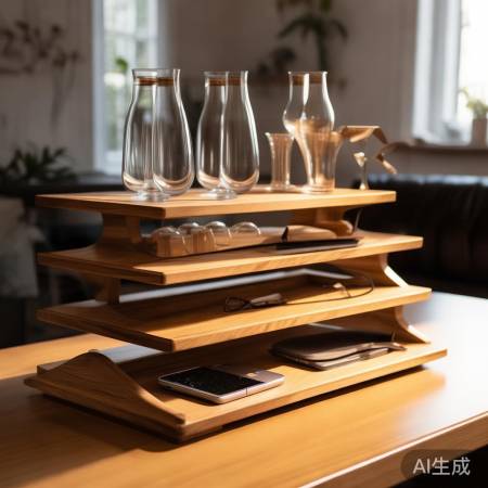 酒杯架+桌面收纳,生活小美好