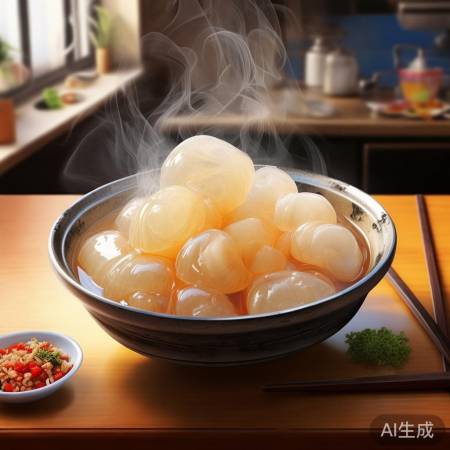 “蒜辣去腥,美味海螺冻,勿过久