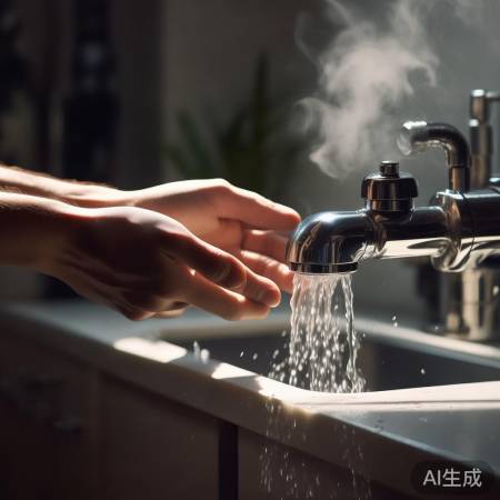 热水阀开启，检查水流是否畅通。